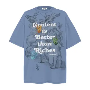 100% algodón 300 gsm grueso pesado verano camiseta DTG impresión diseño alta calidad hombres diseño personalizado camiseta para hombres camiseta unisex