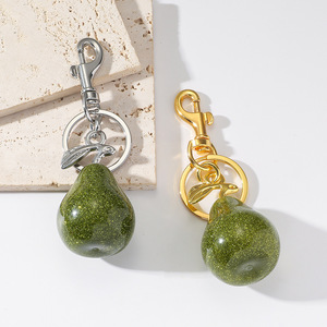Llavero con Colgante de Fruta Estilo Dulce y Lindo, de Moda, con Dije de Pera, Accesorios para Bolso, Regalo para Niña, Joyería al por Mayor, Venta Caliente 2026 - Product Image 1
