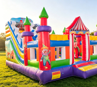 Château gonflable avec toboggan, château gonflable dragon, château gonflable pour fête