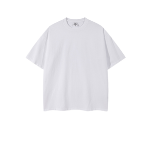 Camiseta de Verano para Hombre, Marca de Moda, Color Tierra, 260G, Manga Corta, Estilo Juvenil, Holgada, Blanca - Product Image 2