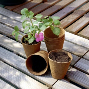 Pots en fibre de coco pour la germination des graines et la plantation directe, contenants en fibres naturelles pour pépinière et jardinage Eco2go Vietnam - Product Image 1