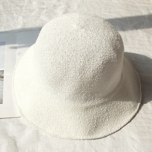 Venta al por mayor de protección solar gorra plegable de algodón de cáñamo de punto sombrero de pescador personalizado gorra de pescador - Product Image 4