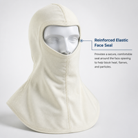 Capucha Ignífuga Ultraligera de 153g, Alta Resistencia 1206N, Color Blanco Hueso, Protección Contra Llamas GA 869