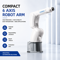 Bras robotisé industriel mini 6 axes FOBOT ±0,02 mm de haute précision pour l'assemblage électronique, l'inspection et le tri sur ligne de production, solutions SI