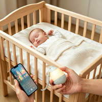 Haut-parleur apaisant pour bébé 0-12 mois, machine à bruit blanc et berceuses pour l'aide au sommeil, alimenté par piles, en plastique, portable