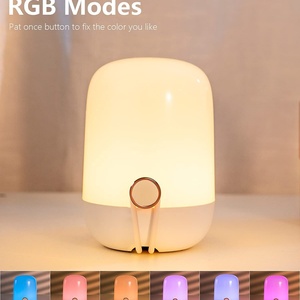 Nouveauté 2021, lampes de nuit rechargeables, changement de couleur RVB, lampe de nuit LED portable pour enfants - Product Image 4