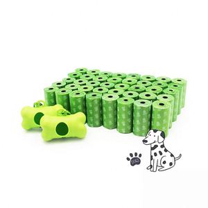 Eco Friendly Compostable Poo Bags Pbat+cornstarch Dog Waste Bags Biodegradable OEM - Product Image 5