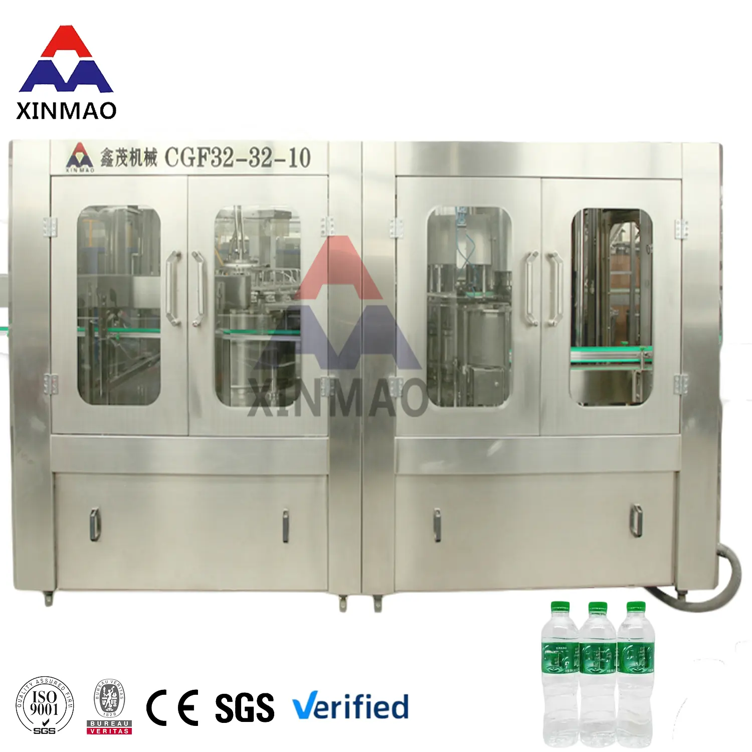 Long Service Life CE ISO Complete Fully Automatic Industrial Bottled Spring Pure Mineral Water Drink Filling Plant Machines Line