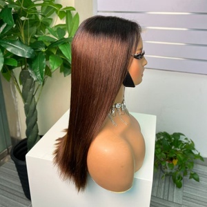 Perruque Kim K de qualité vierge à prix de gros, perruque de cheveux humains lisses comme des baguettes pour femmes noires, perruque Lace Front 2*6 - Product Image 4