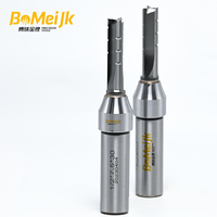 BoMeiJK Fraise à rainurer personnalisable en carbure de tungstène TCT à 3 cannelures, angle de hélice 45°, HRC 66-70, OEM/ODM pour le travail du bois