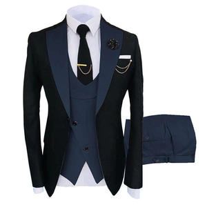 <span class=keywords><strong>Costume</strong></span> d'affaires et de mariage formel 3 pièces classique pour hommes <span class=keywords><strong>en</strong></span> vente fermeture à glissière respirante et fermeture à glissière - Product Image 6