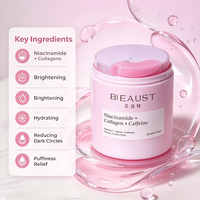 Masker Mata Hidrogel Korea Laris Manis, Mengandung Kafein, Mencerahkan, Segar, Mengurangi Lingkaran Hitam di Bawah Mata