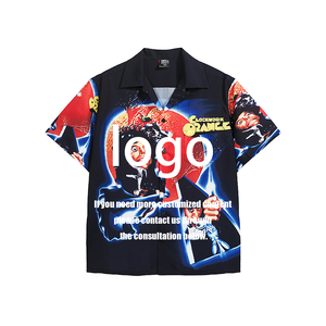T-shirts pour hommes avec impression d'affiche rétro A Clockwork <span class=keywords><strong>Orange</strong></span>, style hawaïen, de haute qualité, décontractés, avec motifs graphiques - Product Image 3