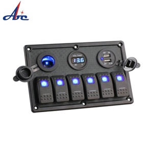 Carling Style Rocket White Dual USB Montaje en panel Impermeable LED Interruptor marino para uso industrial Certificado CQC - Product Image 5