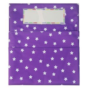 Bolsa de tela multicolor para colgar en la respaldo de la silla, almacenamiento de 41x48 cm, organizador para el aula de jardín de infantes, para guardar útiles escolares - Product Image 2