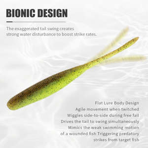 LUSHAZER 10/18 Pezzi Esche Morbide in Plastica 75mm 100mm Kit di Esche in PVC per <span class=keywords><strong>Pesca</strong></span> al Bass, Luccio, Persico in Acqua Dolce - Product Image 4