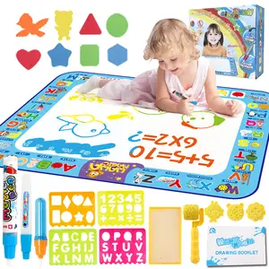 Crianças magia Água livro Brinquedos de lona Pintura a água Desenho Super Large Children Water Canvas Drawing Coloring Doodle Mat GG