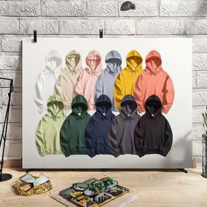 디자인 맞춤형 헤비웨이트 가을 겨울 유니섹스 플리스 후드티 슬로건 후디 - Product Image 3