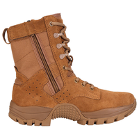 Bottes tactiques imperméables à lacets, renforcées, antidérapantes, avec fermeture éclair et boucles auto-agrippantes, coupe-vent, pour activités de plein air