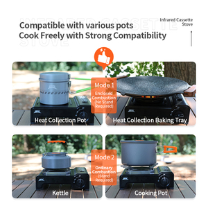Hogar al aire libre portátil infrarrojo a prueba <span class=keywords><strong>de</strong></span> viento Cassette Camping estufa <span class=keywords><strong>de</strong></span> gas butano - Product Image 5