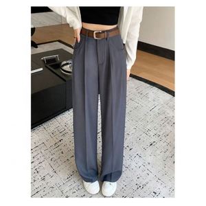 Pantalones de Vestir Casuales de Pierna Recta y Corte Slim para Mujer - Product Image 1