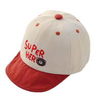 Gorra de Béisbol de Algodón 100% con Logotipo Personalizado de Lujo OEM ODM, Estampado de Leopardo en Relieve de Goma, Bordado de Animales en Dos Tonos para Bebés y Niños Pequeños