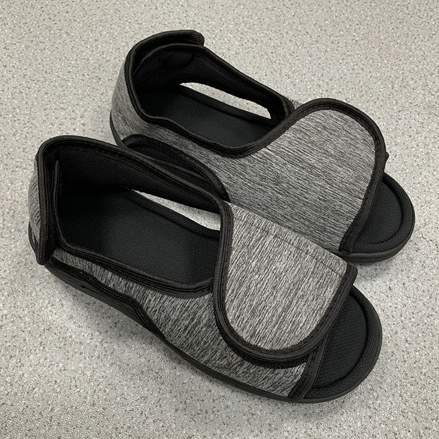 Adjustable Memory Foam Comfort Soft TPR Outsole Anti-Slip Spring Summer Open Toe Plush Sandals Men Women Custom Home Slippers