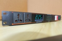 Penguat Daya Digital Kelas D Multifungsi Profesional 2000W Metal 1U Aode S-1082-33 8-Kanal untuk Konser/Pidato