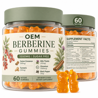 Gummies à la berbérine ODM OEM, renforcent l'immunité, favorisent la santé digestive, complément alimentaire naturel et sain