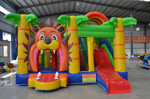 2023 populaire PVC dauphin gonflable videur toboggan en plein air amusant piscine accessoire ventilateur nouveau Design gonflable château produit - Product Image 6