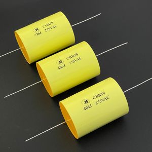 Condensador de película axial JH Jinghao CBB20 406J 275VAC 275V40UF 40.0J MKP de cobre - Product Image 1