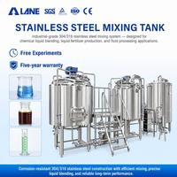 Cuve de réaction mélangeuse en acier inoxydable LANE pour matériaux chimiques bruts – Équipement industriel d'agitation et de mélange