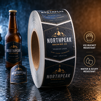 Étiquettes personnalisées pour bière artisanale, découpées sur mesure, imprimées, autocollantes, imperméables, pour mariage et fête