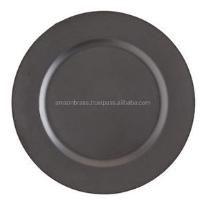 Charger Plate Bronze Finished Metal Iron Charger Plate <b>Dinnerware</b> Dishes Plates - Product Image 6