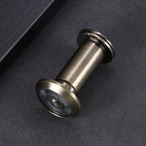 Viseur de porte en verre pour usage domestique, design moderne, appartement, noir avec couvercle arrière, réglable, haute définition, garantie 1 an - Product Image 3