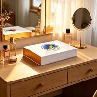 Boîte d'échantillons de parfum en carton rigide blanc de luxe personnalisée avec insert en mousse EVA pour l'emballage de flacons de parfum