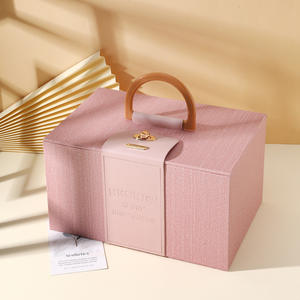 Premium lujo Rosa cartón papel regalo peluca extensión del pelo magnético satén instalar Kit rectángulo lujoso piel peluca cajas <span class=keywords><strong>de</strong></span> papel - Product Image 3