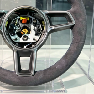 Volante Deportivo Completo de Alcántara para <span class=keywords><strong>Porsche</strong></span> 991 991.2 992 718 Boxster Cayman Macan <span class=keywords><strong>Cayenne</strong></span> 958, Volante de Repuesto Deportivo - Product Image 5