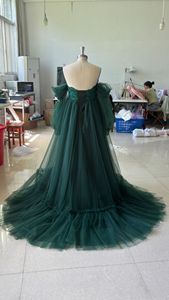 2024 enceinte photographie vêtements à <span class=keywords><strong>la</strong></span> mode hors épaule vert en mousseline <span class=keywords><strong>de</strong></span> soie <span class=keywords><strong>robe</strong></span> enceinte <span class=keywords><strong>maman</strong></span> gros ventre photographie <span class=keywords><strong>robe</strong></span> - Product Image 3