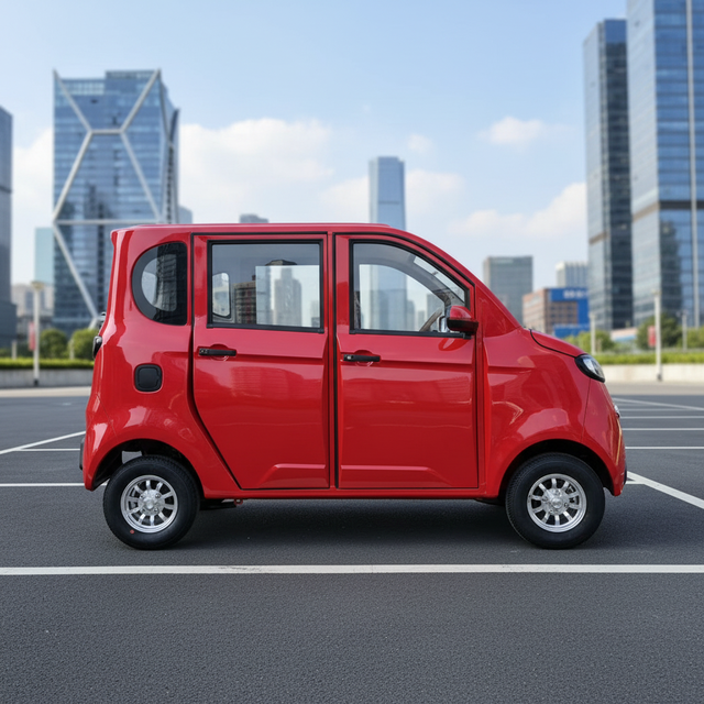 New Energy Vehicle Electric SUV 4 Wheel Electric Car with 1000W Motor Lead-acid Battery Four-seater Under 100km Range