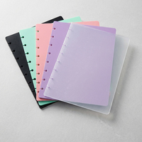 Lot de 50 disques d'expansion en plastique A5 couleurs pastel pour couverture de carnet/agenda rechargeable à anneaux