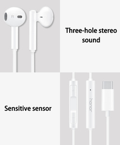 Audífonos Intrauditivos con Micrófono para HUAWEI <span class=keywords><strong>Honor</strong></span> AM33, Control Remoto para Teléfono Android, Puerto Tipo-C - Product Image 4