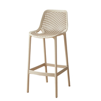 Chaises de comptoir hautes en PP pour cuisine, tabourets de bar en plastique, vente en gros d'usine Hebei, mobilier commercial pas cher