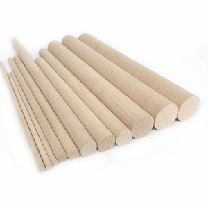 Unfinished Hard Wood Crafts Wooden Stick Hole Dowel Rods Birch Beech Art Deco Design Kitchen Wall Signs Wood Boxes MDC Brand