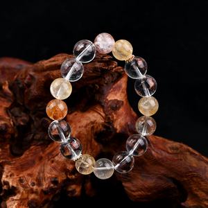 Offre Spéciale – Bracelets en Perles de Quartz Clair Naturel Poli, Pierres Précieuses de Guérison Dorée pour la Décoration de Bijoux - Product Image 2