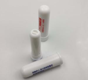 Échantillon gratuit de bâton d'inhalateur nasal en plastique vierge, tube d'inhalateur d'huile essentielle d'aromathérapie avec bouchon en caoutchouc - Product Image 3
