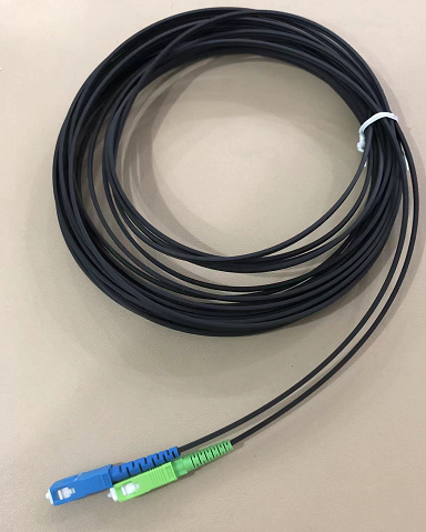 100 meter reel pre-connected G657A1 Fiber Optic Drop Cable with SC/APC connector
