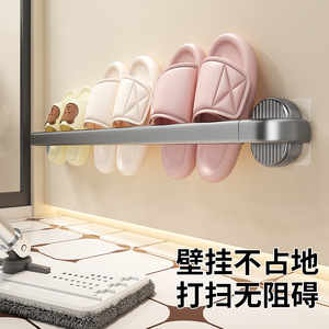 ที่แขวนรองเท้าแบบติดผนัง ไม่ต้องเจาะ  วัสดุเคลือบสีฝุ่น รุ่น A75 รูปทรงสี่เหลี่ยมผืนผ้า - Product Image 5