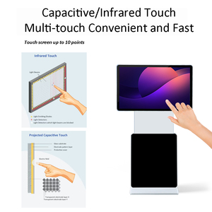 Xoay 43 inch trong nhà Màn hình hiển thị dọc tầng thường vụ màn hình cảm ứng xoay <span class=keywords><strong>LCD</strong></span> quảng cáo kiosk - Product Image 4