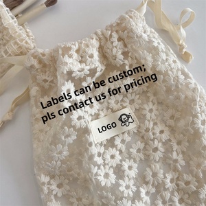 Mesh Lace Embroidery Daisy Drawstring <b>Bag</b> Travel Toiletry Cosmetic Storage <b>Bag</b> Sundries Organizer - Product Image 3